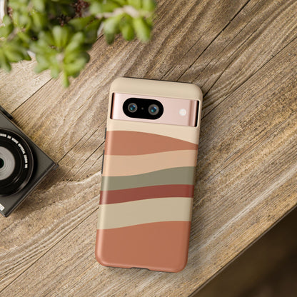 Google Pixel Case - Earthy Wave Stripe
