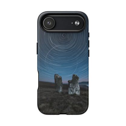 iPhone Star Trails Over Ancient Stones Premium MagSafe Case