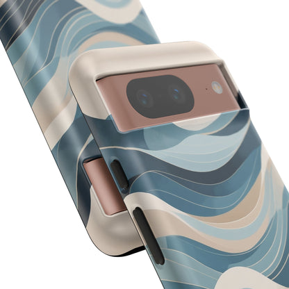 Google Pixel Case - Blue Ocean Wave Pattern