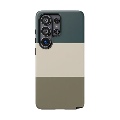 Samsung Galaxy Minimal Neutral Colour Block Phone Case - Matte Tough Protective Cover