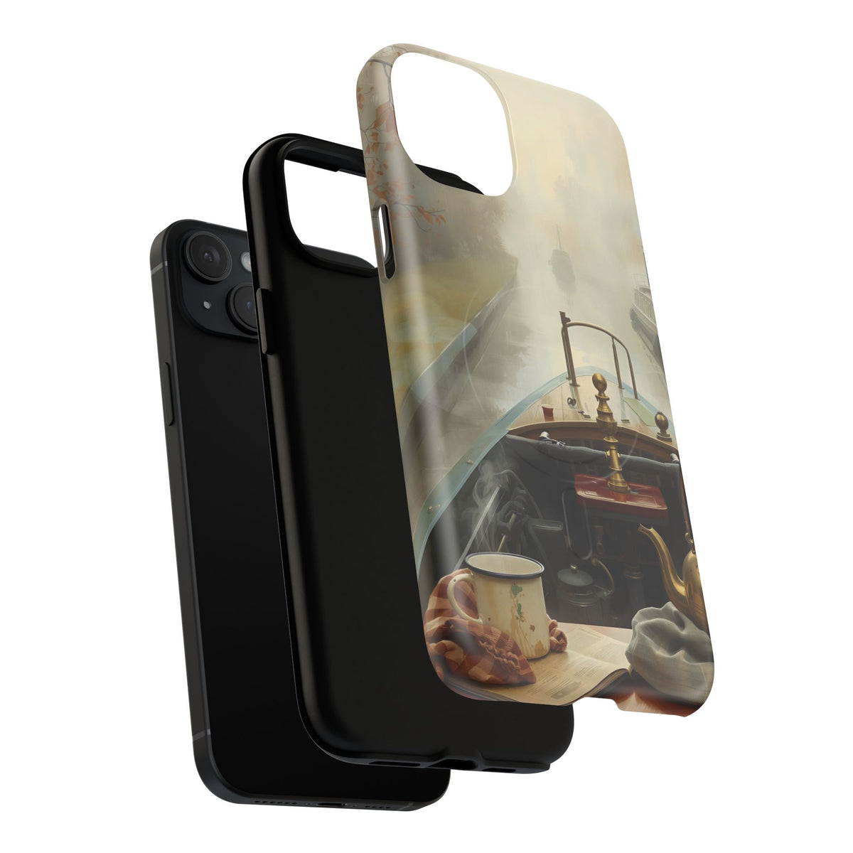 iPhone Misty Narrowboat Stern Premium MagSafe Case