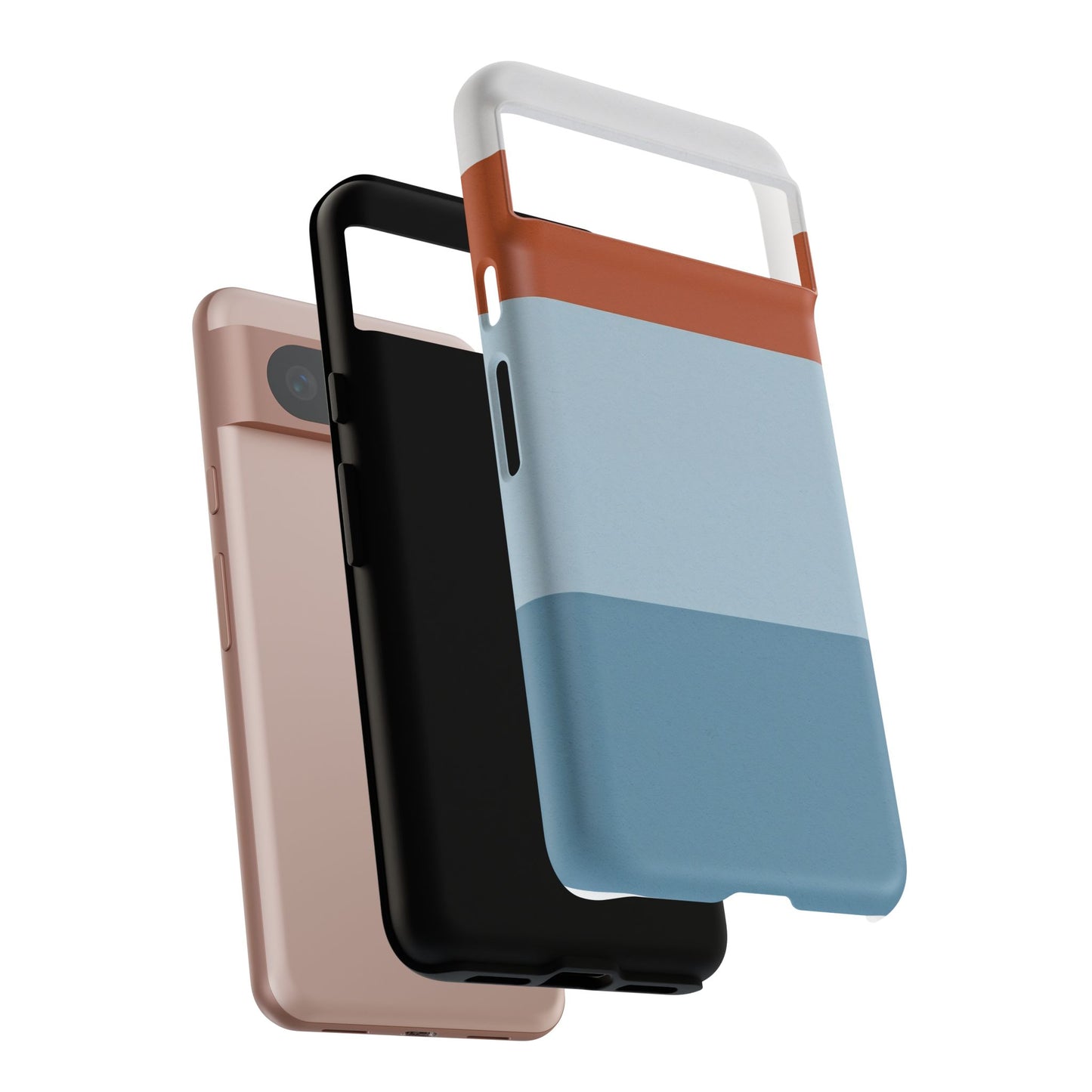 Coastal Block Google Pixel Case - Dual-Layer Matte Protective Cover