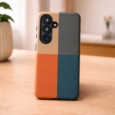 Samsung Galaxy Mid Century Colour Block Case - Matte Tough Protective Cover