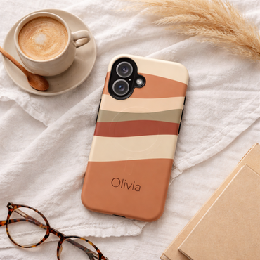 Personalised Custom Name iPhone MagSafe Case - Sienna Wave