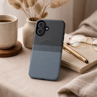 Midnight Fade Stripe iPhone Case - Premium MagSafe Protective Cover