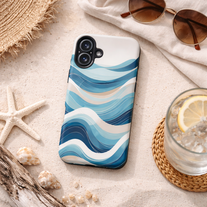 Coastal Drift Wave iPhone Case - Premium MagSafe Protective Cover