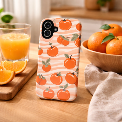 Orange Grove Pattern iPhone Case - Premium MagSafe Protective Cover