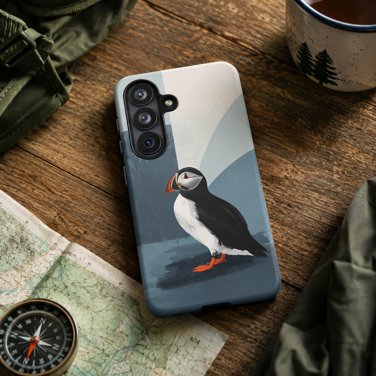iPhone Abstract Puffin MagSafe Tough Case
