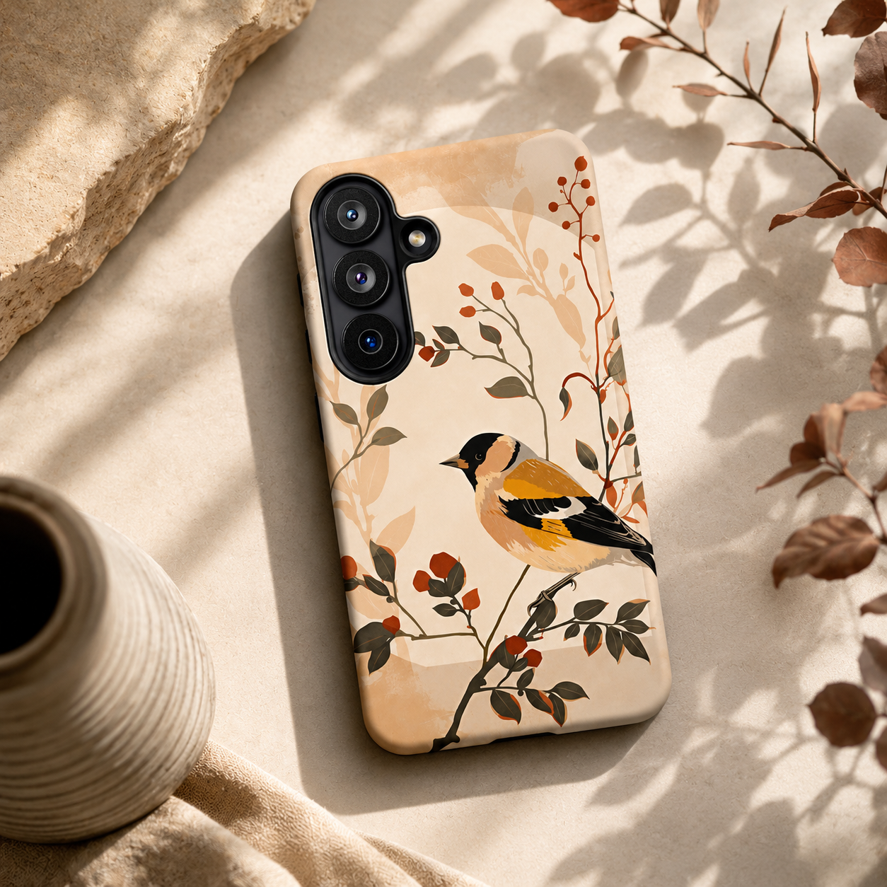 iPhone Floral Goldfinch Premium MagSafe Case