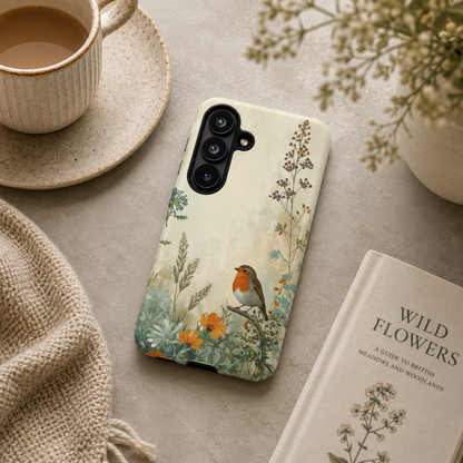 iPhone Floral Robin Premium MagSafe Case