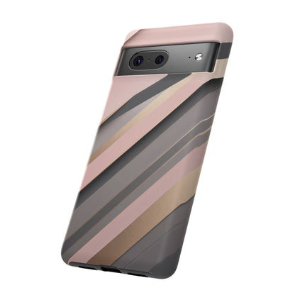Google Pixel Case - Blush Neutral Stripes