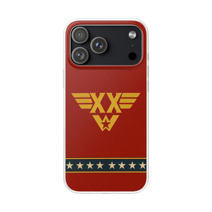 Personalised Wonder Woman Inspired Phone Case - Custom Initials Superhero Design
