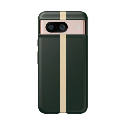 Google Pixel Case - British Racing Green Stripe Design