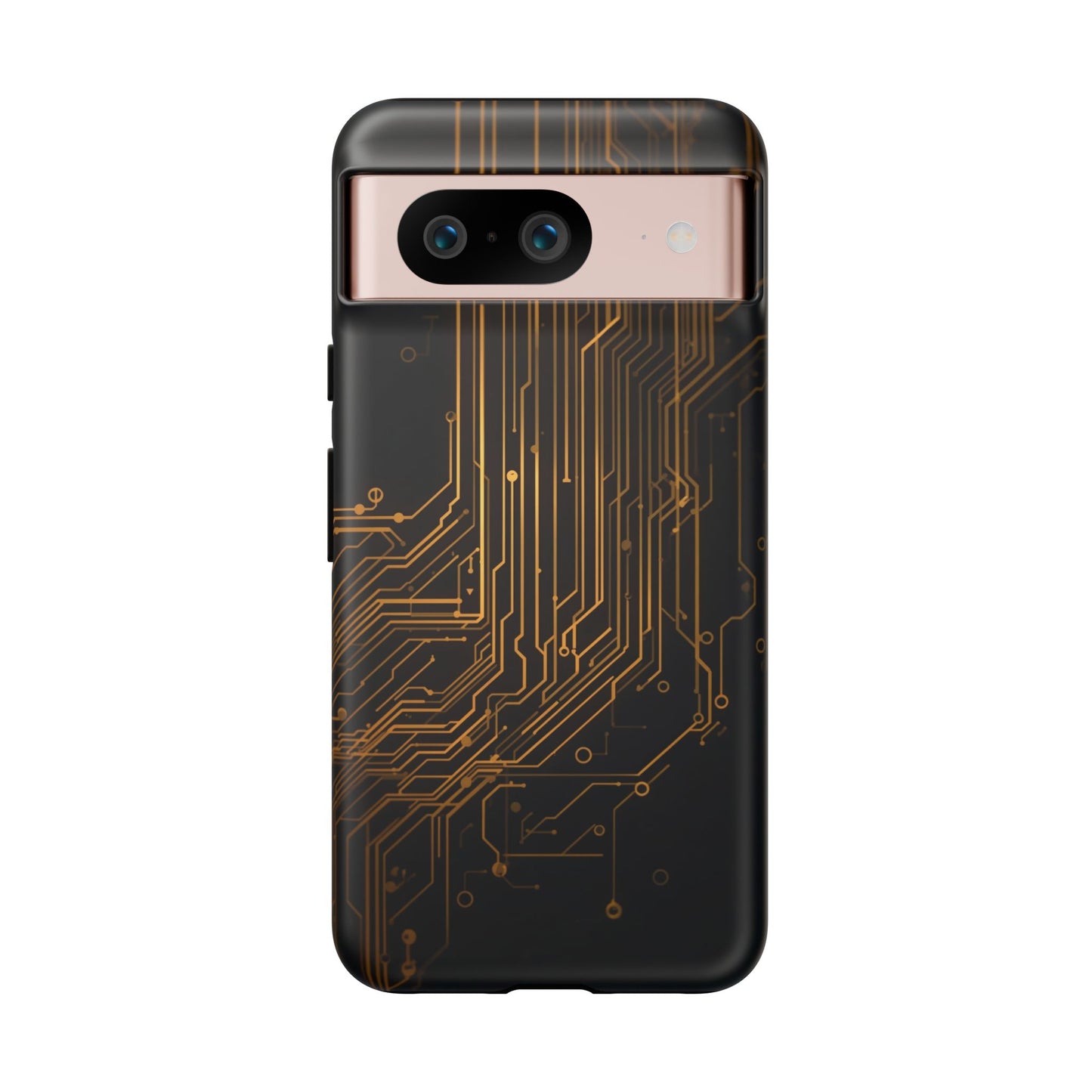 Google Pixel Case - Gold Circuit Board
