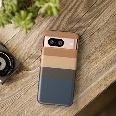 Sahara Stripe Google Pixel Case - Dual-Layer Matte Protective Cover