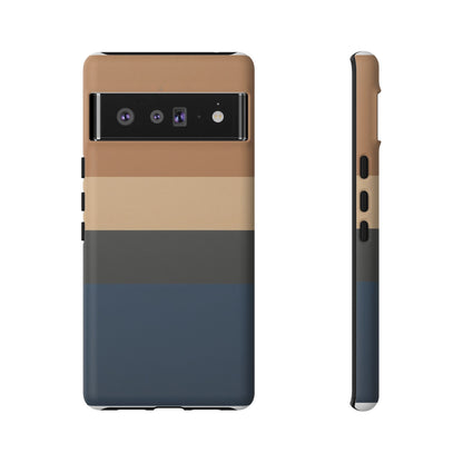 Sahara Stripe Google Pixel Case - Dual-Layer Matte Protective Cover
