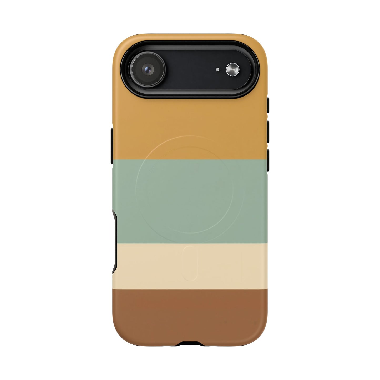 Sienna Coast Stripe iPhone Case - Premium MagSafe Protective Cover