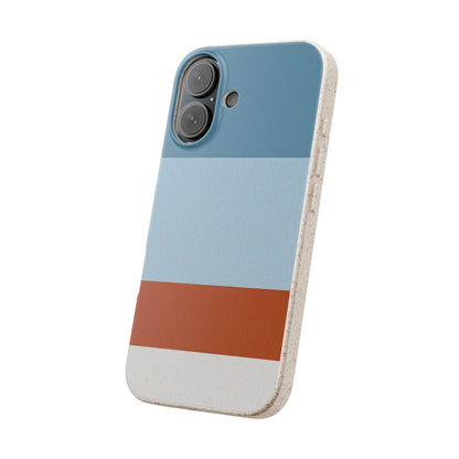 Coastal Horizon Eco-Friendly iPhone Case - Sustainable Biodegradable Design