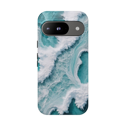 Google Pixel Case - Ocean Luxe Marble Waves
