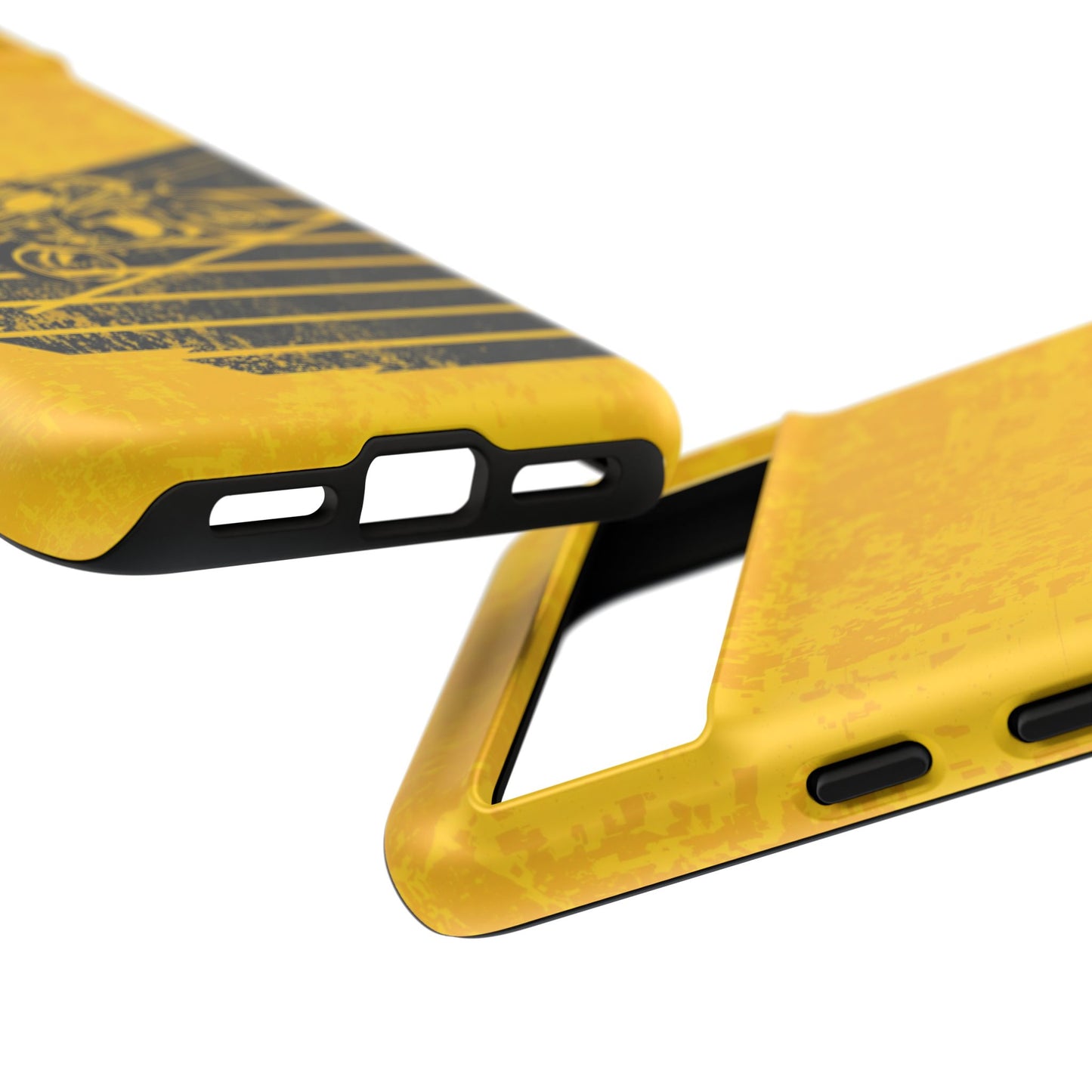 Google Pixel Case - Retro Motorcycle Rider Yellow