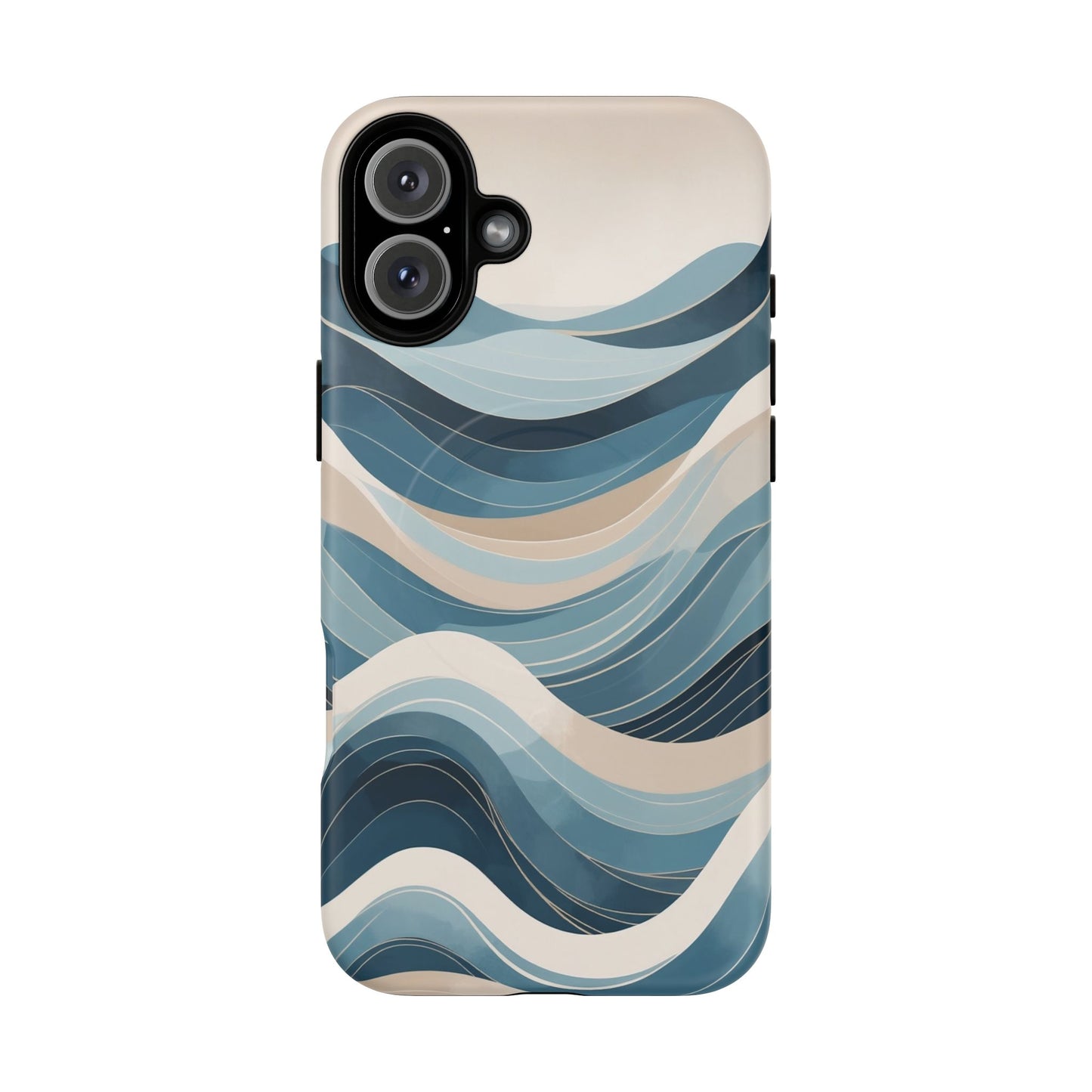 Coastal Drift Wave iPhone Case - Premium MagSafe Protective Cover