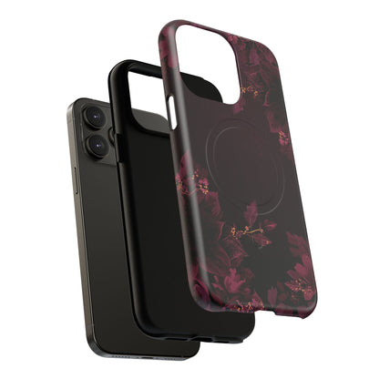 Midnight Bloom Floral iPhone Case - Premium MagSafe Protective Cover