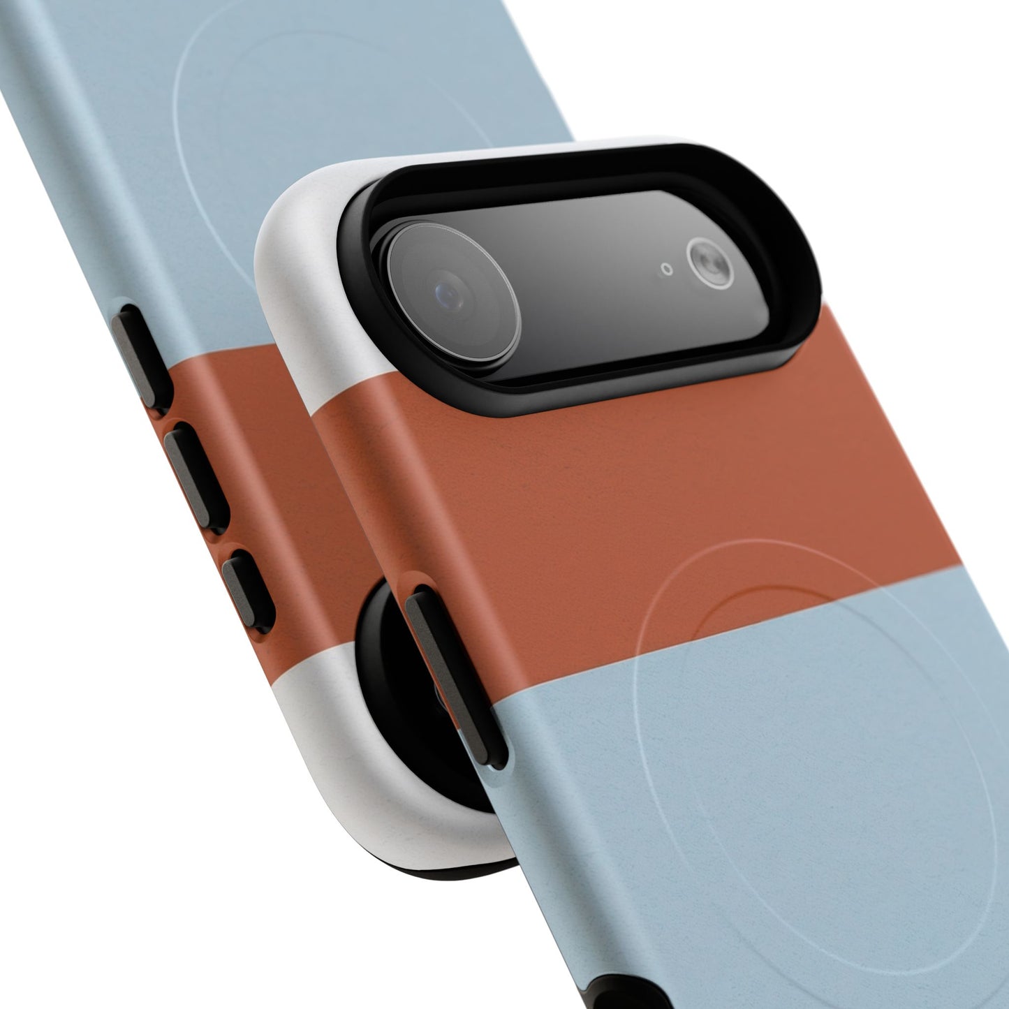 Coastal Horizon Colour-Block iPhone Case - Luxury Shockproof MagSafe® Compatible Tough Cover