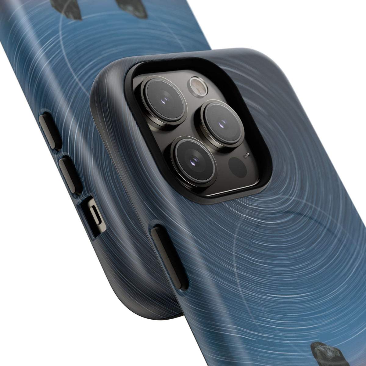 iPhone Star Trails Over Ancient Stones Premium MagSafe Case