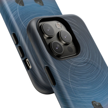 iPhone Star Trails Over Ancient Stones Premium MagSafe Case