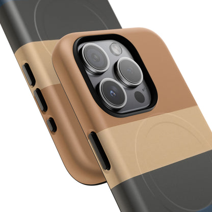 Retro Marina Colour-Block iPhone Case - Luxury Shockproof MagSafe® Compatible Tough Cover