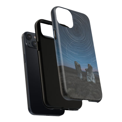 iPhone Star Trails Over Ancient Stones Premium MagSafe Case