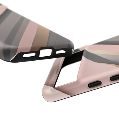 Google Pixel Case - Blush Neutral Stripes