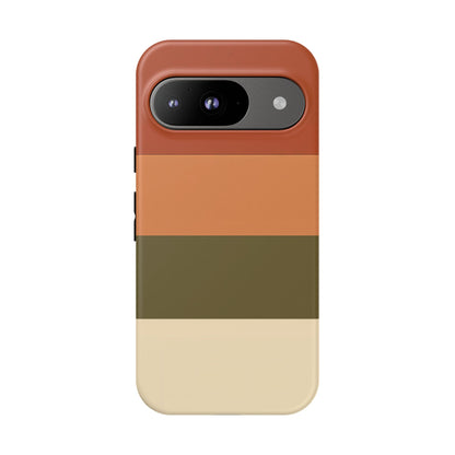 Google Pixel Case - Earth Tone Block Stripe