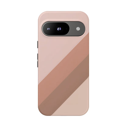Google Pixel Case - Blush Diagonal Stripe