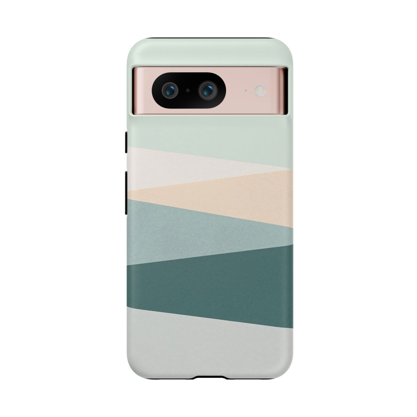 Google Pixel Case - Coastal Mist Blue Green Stripe