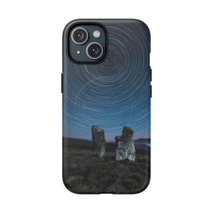iPhone Star Trails Over Ancient Stones Premium MagSafe Case