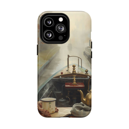 iPhone Misty Narrowboat Stern Premium MagSafe Case