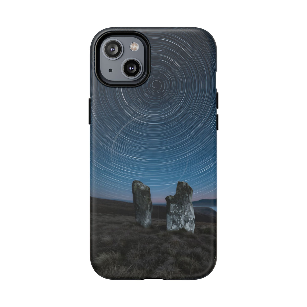 iPhone Star Trails Over Ancient Stones Premium MagSafe Case