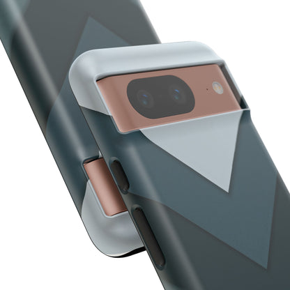 Midnight Chevron Google Pixel Case - Dual-Layer Shockproof Matte Cover