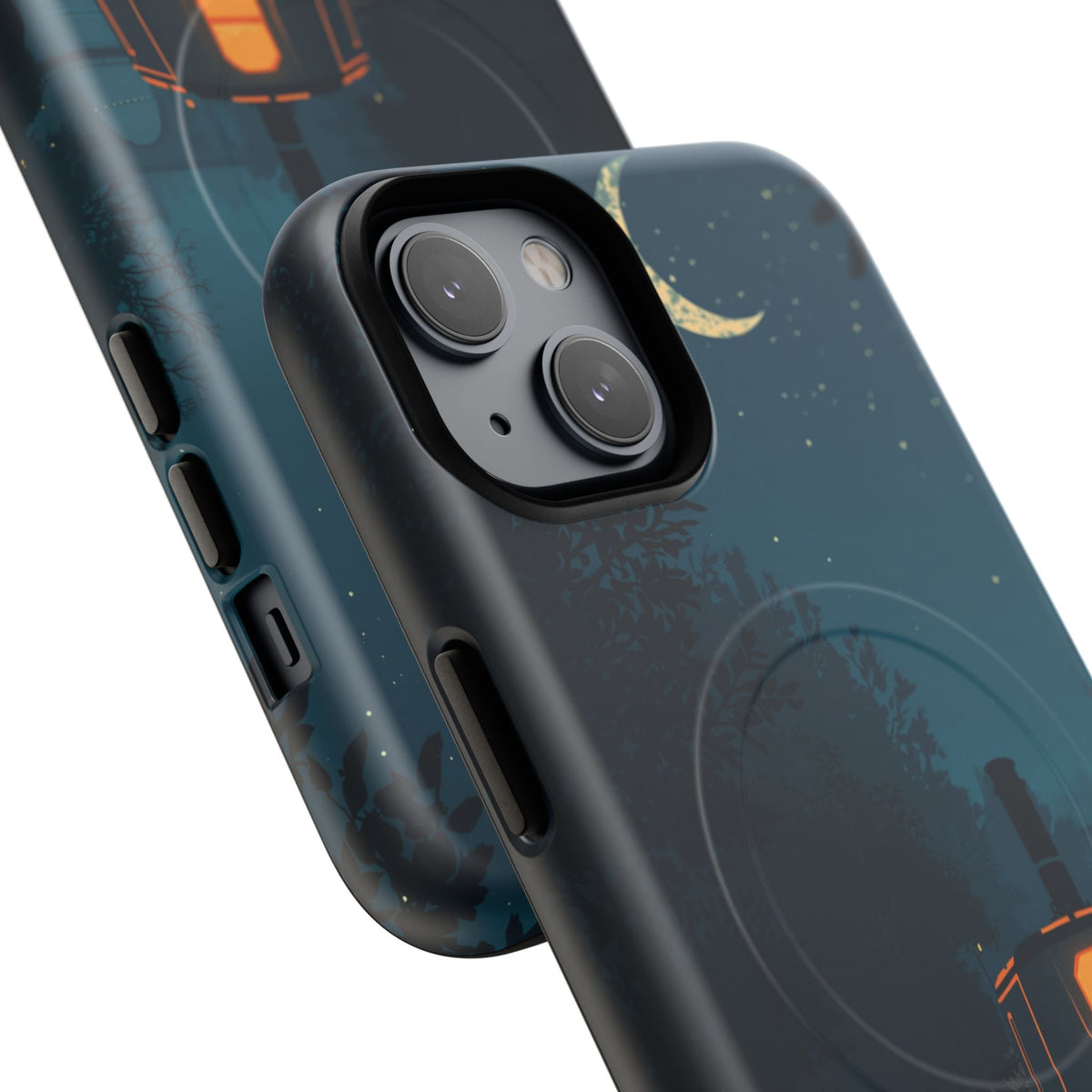 iPhone Night Narrowboat Canal Premium MagSafe Case