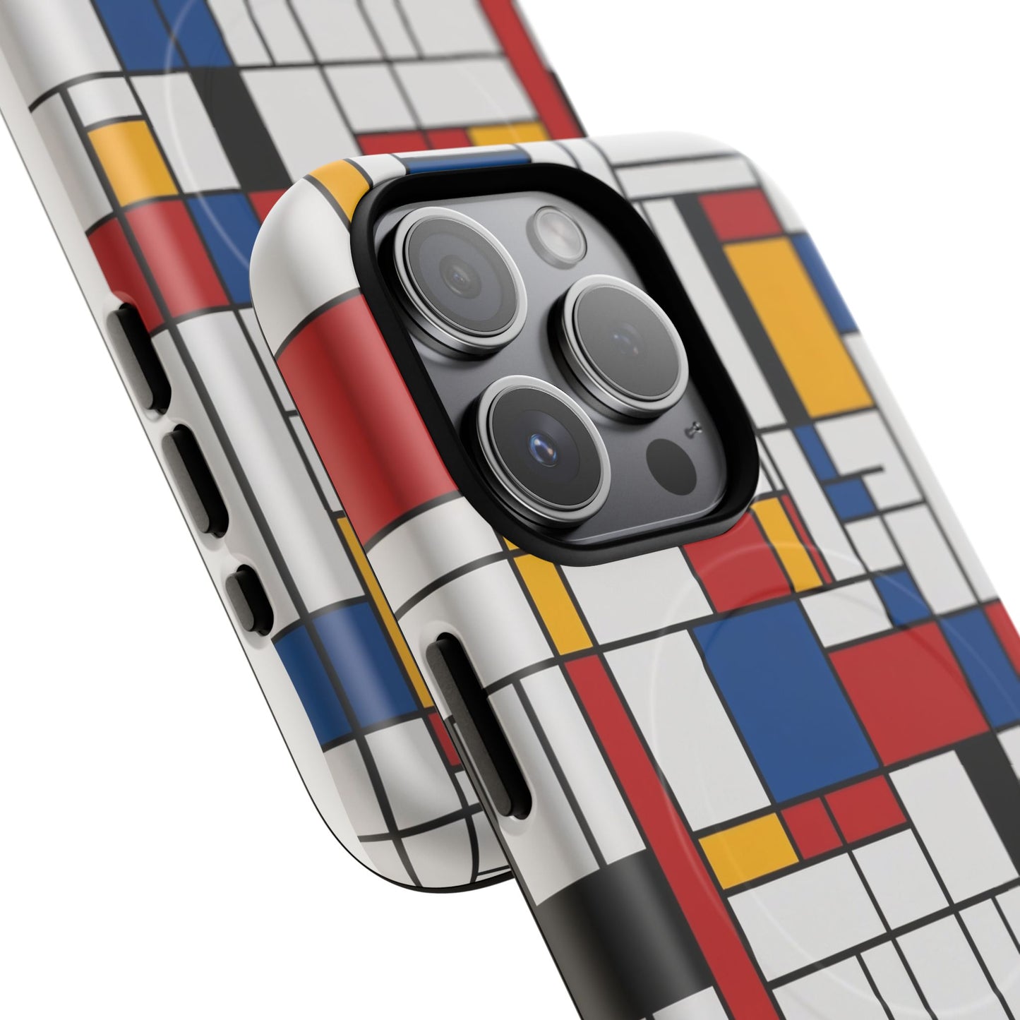 Modern Grid Primary iPhone Case - Premium MagSafe Protective Cover