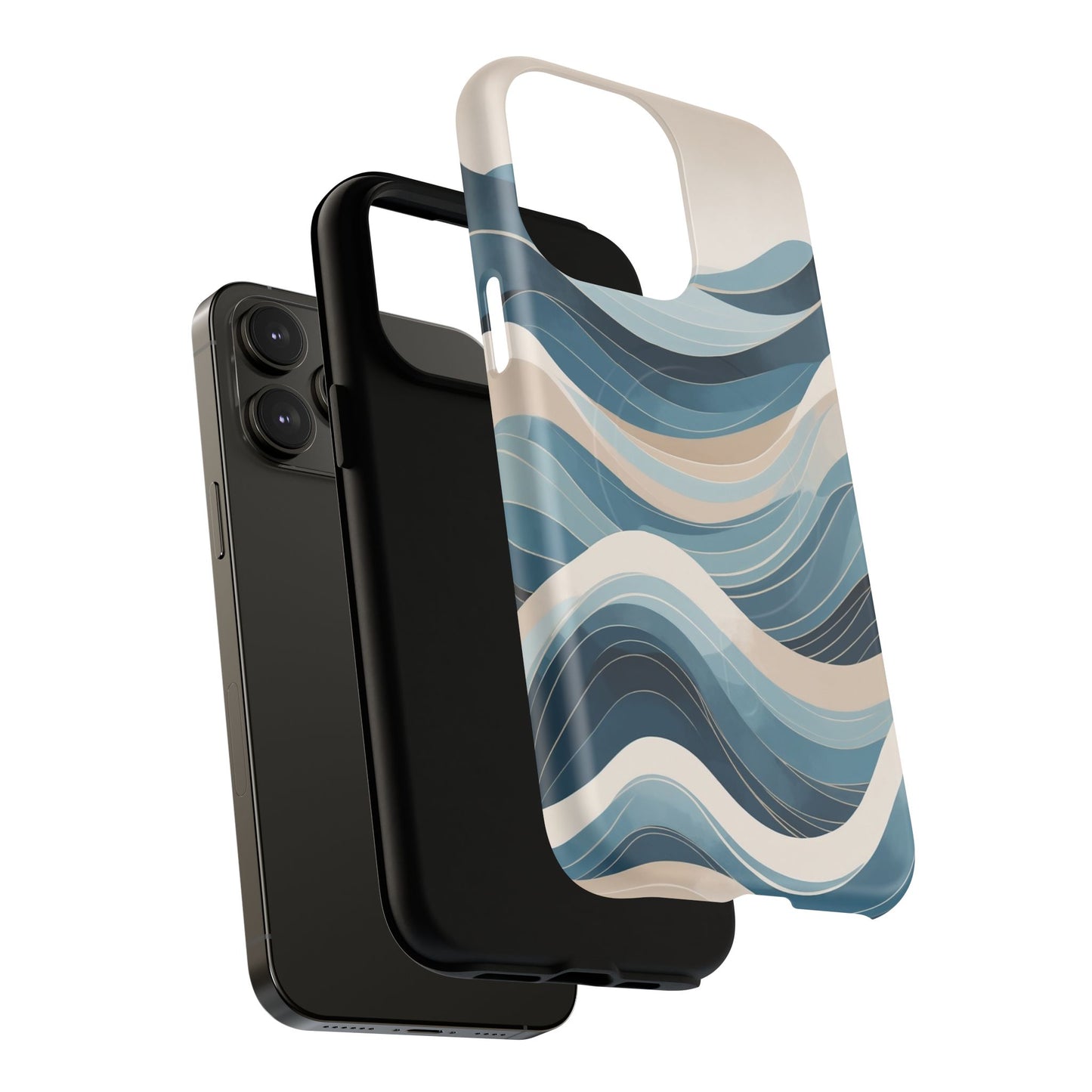 Coastal Drift Wave iPhone Case - Premium MagSafe Protective Cover