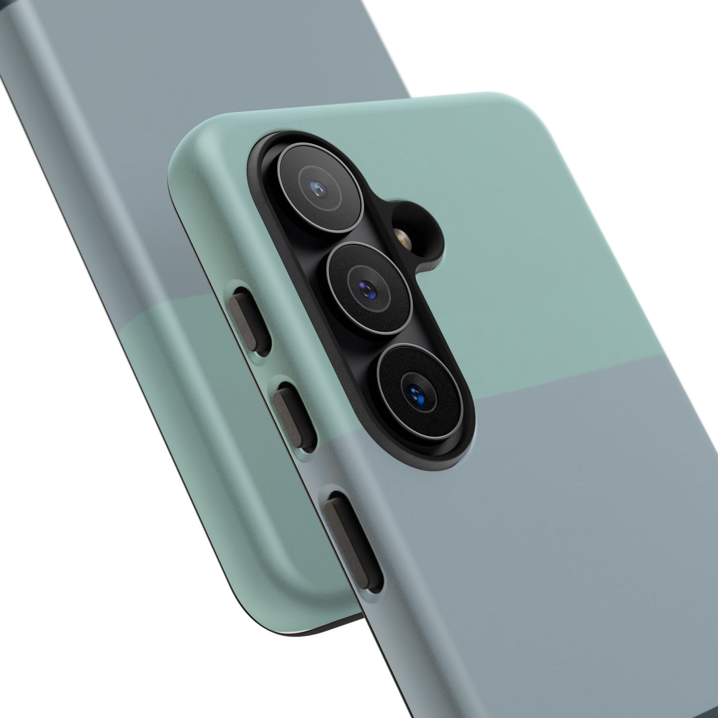 Samsung Galaxy Personalised Name Phone Case - Minimal Colour Block Matte Tough Protective Cover