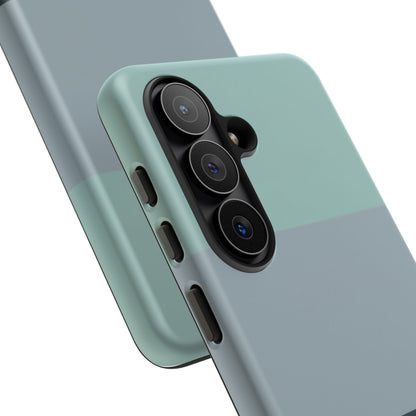 Samsung Galaxy Personalised Name Phone Case - Minimal Colour Block Matte Tough Protective Cover