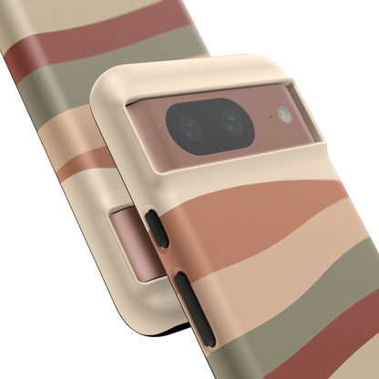 Google Pixel Case - Earthy Wave Stripe