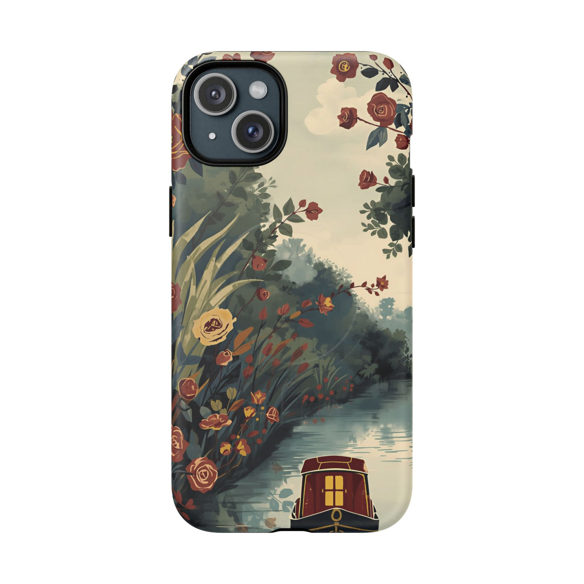 iPhone Porthole Canal Garden Premium MagSafe Case