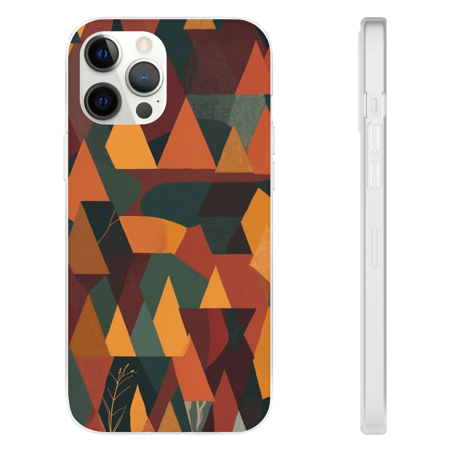 Geometric Autumn Forest Phone Case