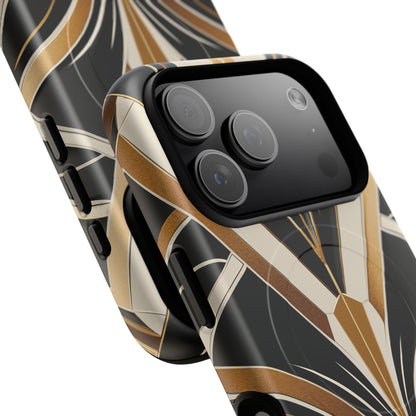Deco Noir Luxe iPhone Case - Premium MagSafe Protective Cover