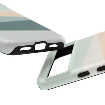 Google Pixel Case - Coastal Mist Blue Green Stripe