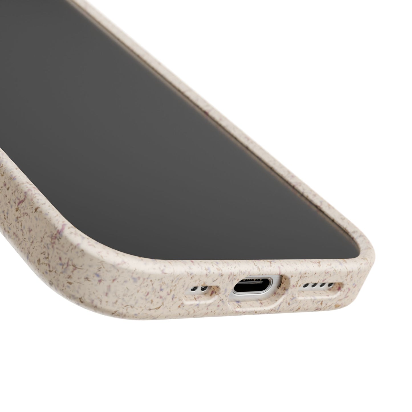 Personalised Eco-Friendly iPhone Case - Biodegradable Custom Name Phone Case - Retro Wave Design